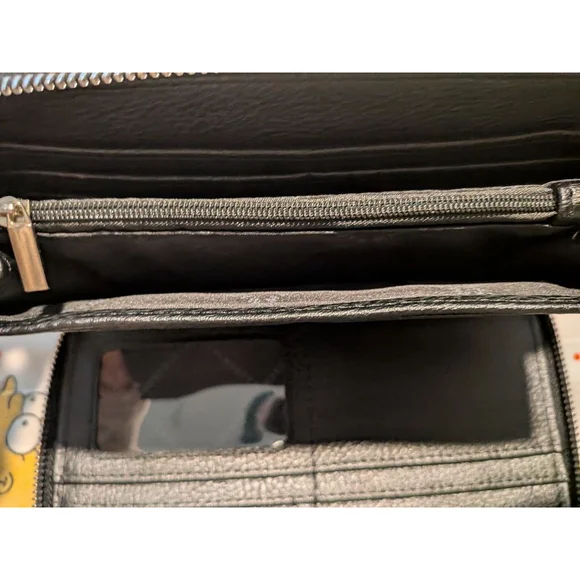 Women's Steve Madden Black Faux Leather Wristlet One Size - Picture 4 of 10